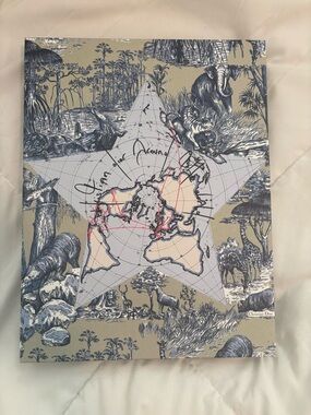 Dior Beige and Navy Illustrated Star Map journal and pencils